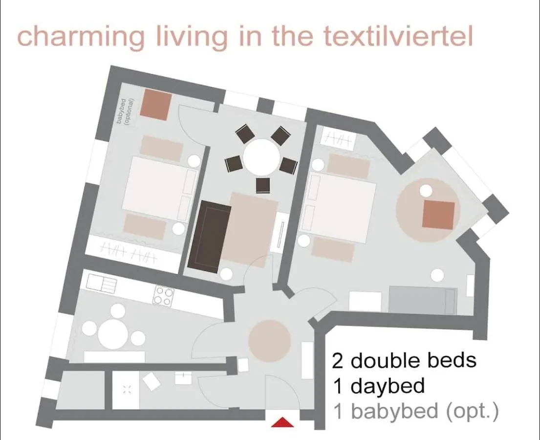 아파트 Charmante Stadtwohnung Im Textilviertel 아우크스부르크 독일